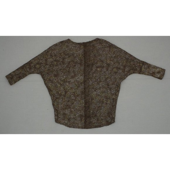 NEW B_Envied Dolman Sherpa Sweater Brown Small - Picture 3 of 5